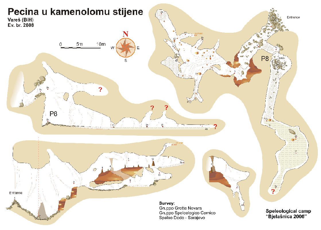 Pećina u kamenolomu stijene